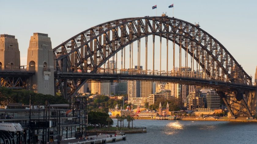 Sydney Harbour Bridge Shot in Sydney Australia shot in 4k high resolution.
